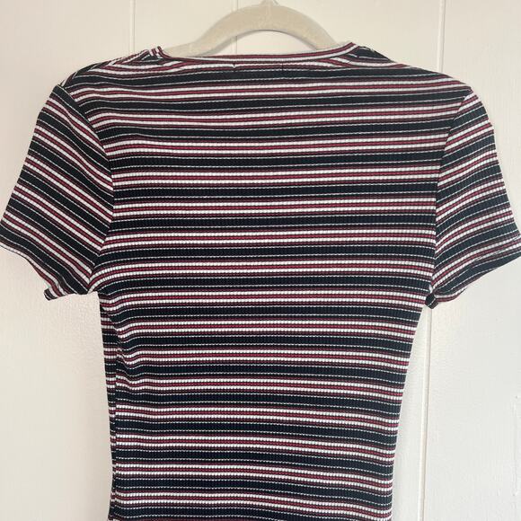 Cotton On 90s Inspired Striped Midi T-shirt Dress Size M - Picture 4 of 9
